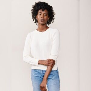 Able | Lily Pullover Sweater in Antique White